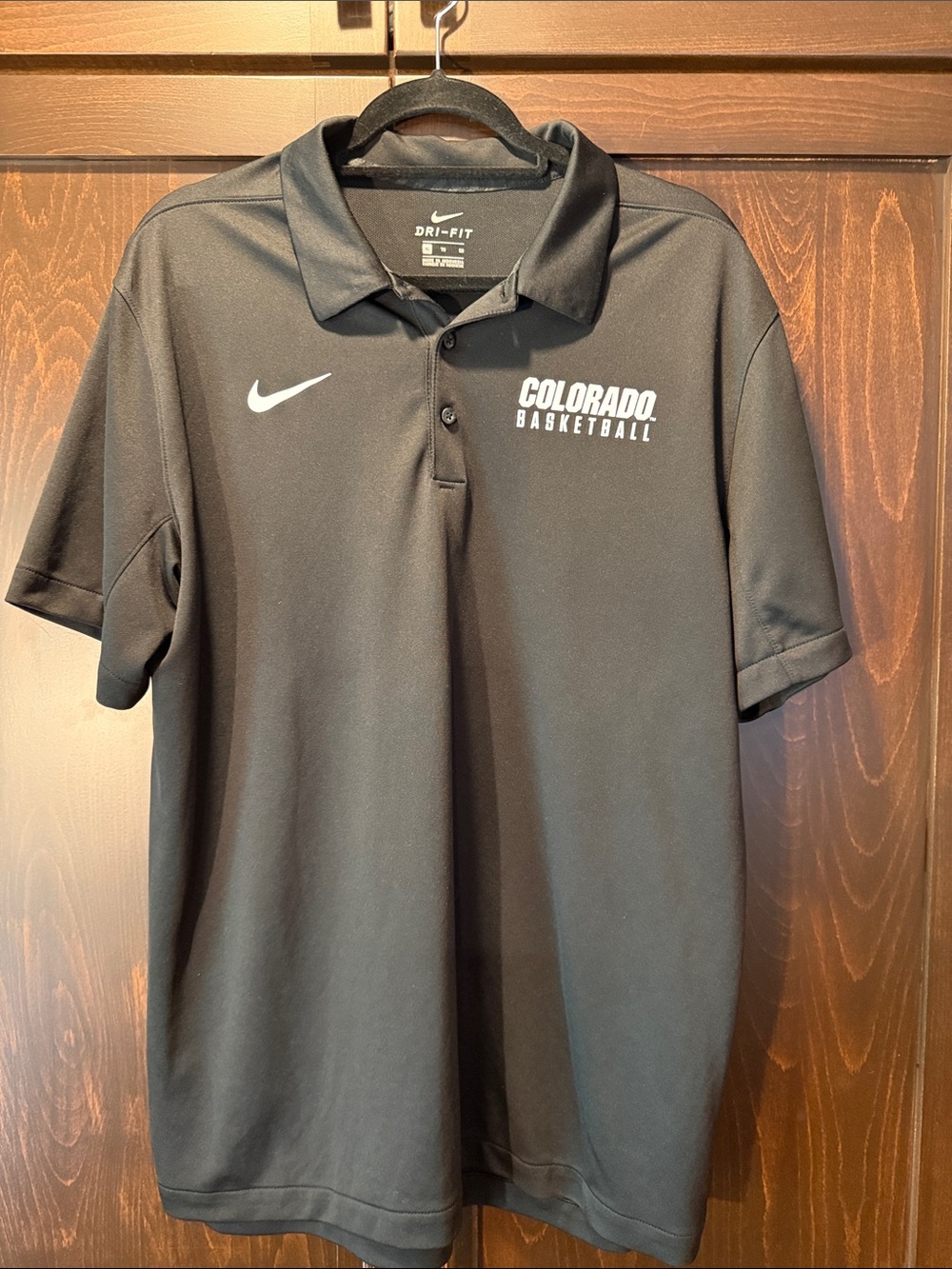 Nike Dri-Fit Black Colorado Basketball Polo Size XL